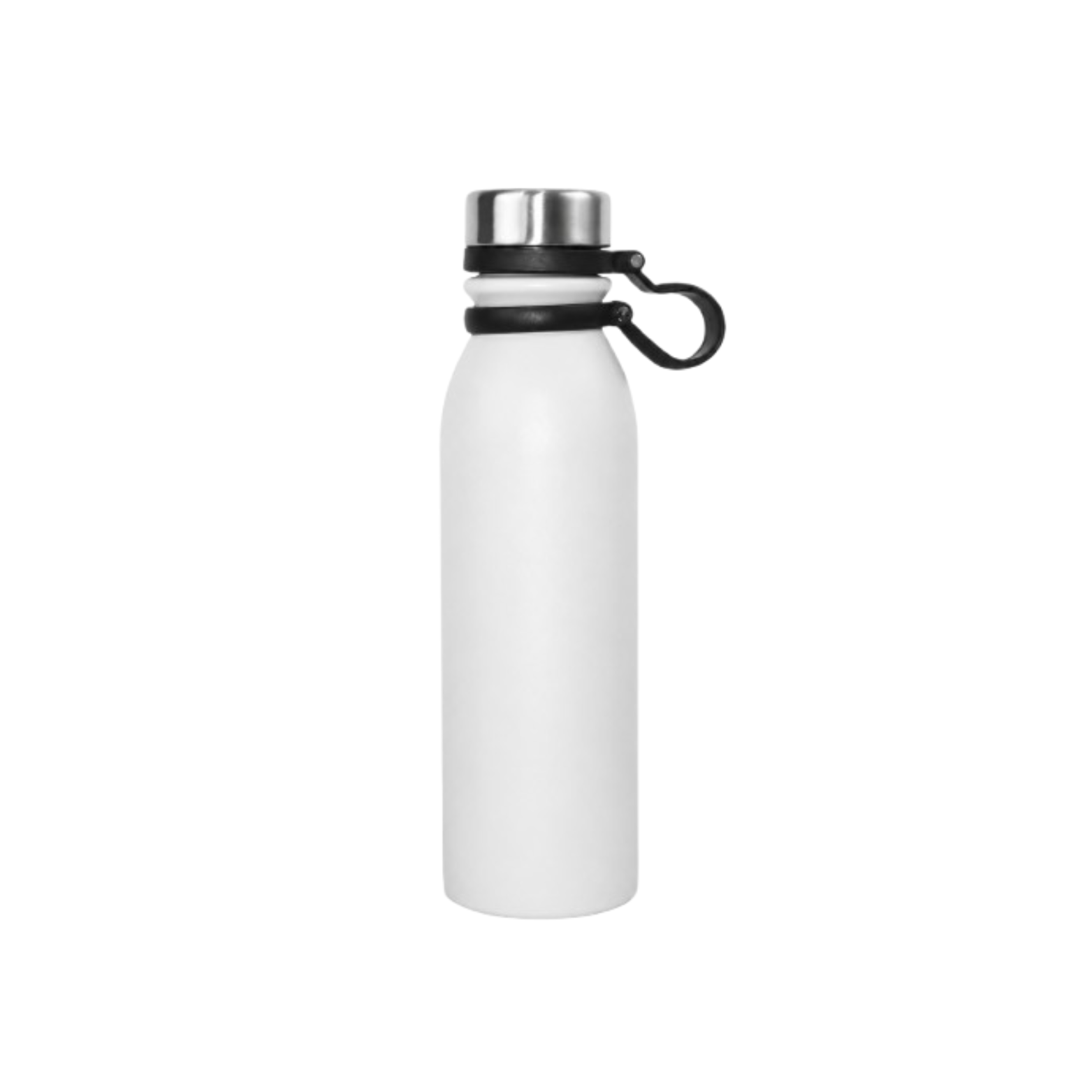 Botella acero 600ml blanca